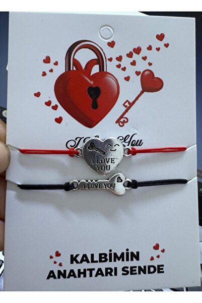 Arescollection 2li kalpli anahtarlı ayarlanabilir ipli kalbimin anahtarı send...