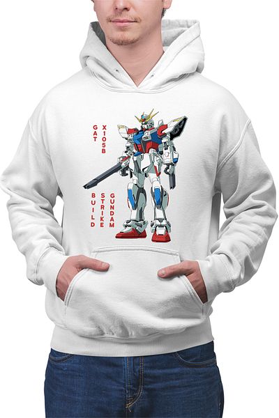 OEM Men's and women's Build Fighters Robot Anime Monster Hoodie