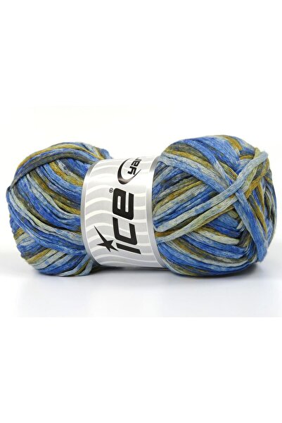 Ice yarns مجموعة من 4 خيوط قطنية بوزن 100 جرام من نوع Ice Yarns COTTON SPLASH...