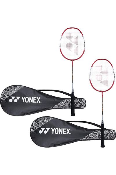 YONEX ZR 100 Light Aluminium Badminton Racquet with Full Cover, Set of 2