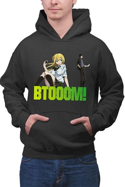 OEM Men's Hoodie Btooom! Sakamoto Psychological Anime Shounen Manga Cosplay