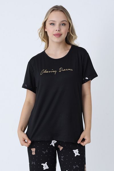 TURAY Set de pijamale pentru femei Happiness Bambu Kısakol