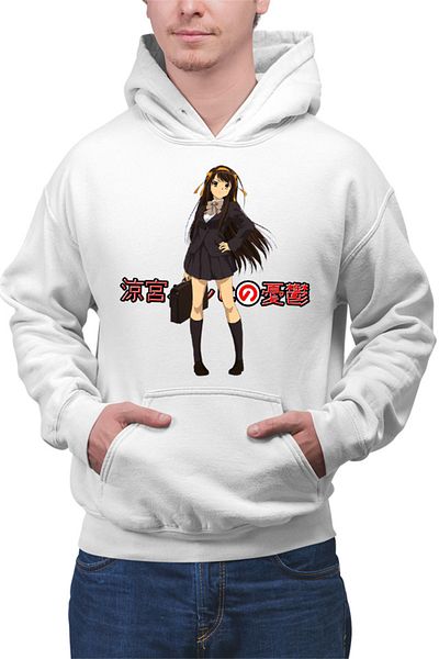 OEM Men's Hoodie Haruhi Suzumiya Vintage School Uniform Kyoto Animation