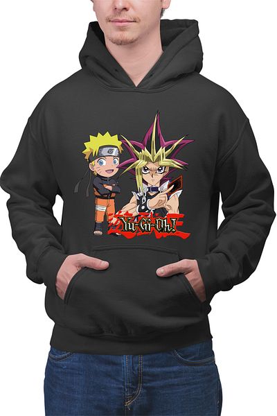 OEM Men's hoodie Yu Gi Oh Mutou Naruto Shippuden Boruto Kage