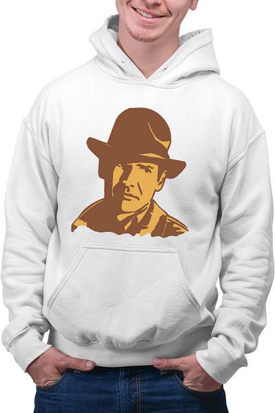 OEM Men's sweatshirt Indiana Jones Portrait Art Wolfgang Hohlbein