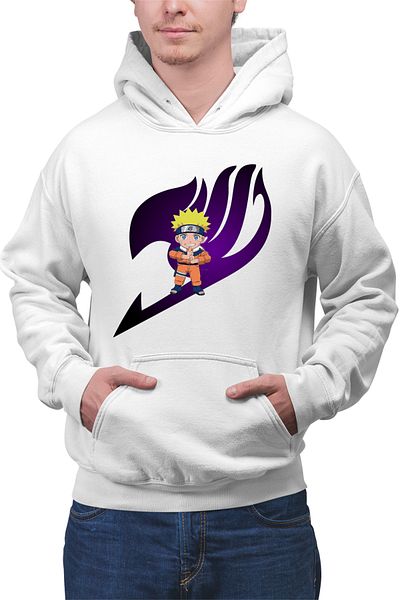 OEM Men's Hoodie Fairy Tail Logo Emblem Naruto Chibi