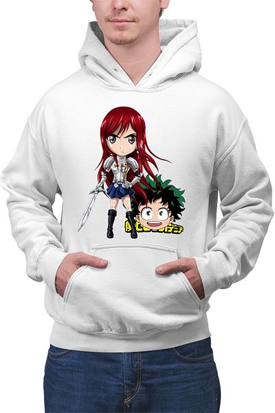 OEM Men's hoodie Fairy Tail Erza Deku My Hero Academia