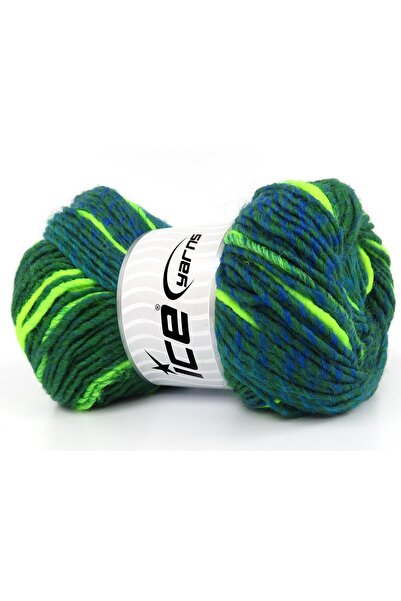 Ice yarns مجموعة من 4 × 100 جرام من خيوط آيس يارنز سيمفوني، خيوط خضراء اللون ...
