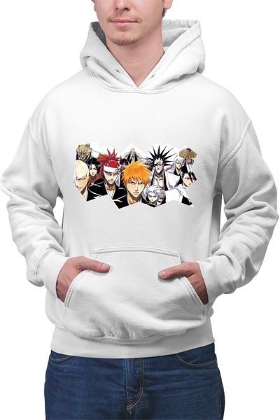OEM Men's hoodie Bleach Ichigo Kurosaki Soul Reaper Dream Team