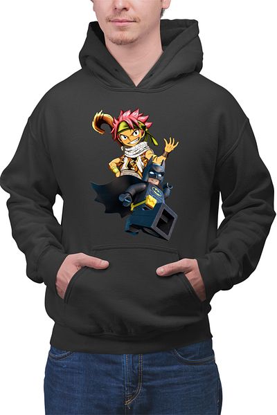 OEM Men's Hoodie Fairy Tail Batman Anime Manga