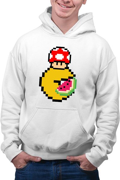 OEM Men's hoodie Pac Man Mario Minecraft Watermalon Slice