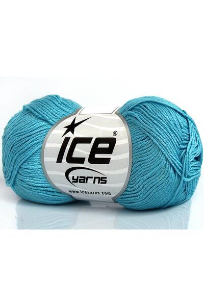 Ice yarns 6×50 جرام. خيوط قطنية صيفية من CECILIA COTTON، قطن ميرسيريزد، لون ك...