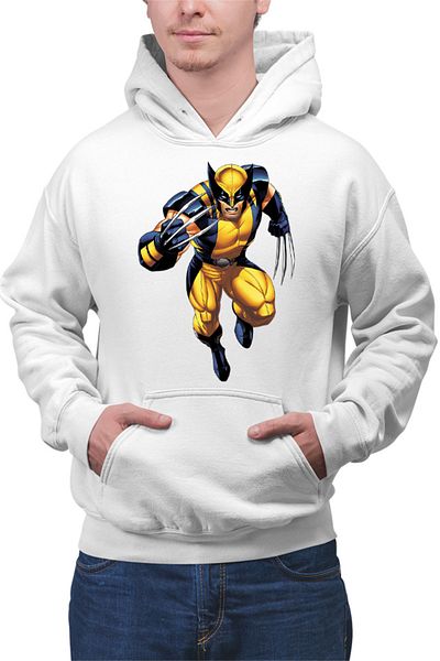 OEM Men's Hoodie Wolverine Superhero Strong American Comics