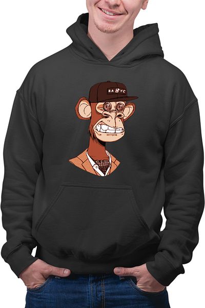 OEM Men's hoodie NFT Monkey Modern Financial Global Economy
