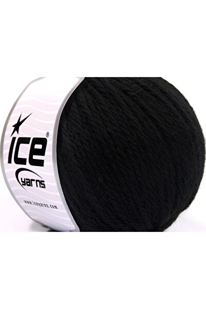 Ice yarns 3x100 جرام. صوف سوبر بولكي، أكريليك أسود شتوي، صوف، سميك جدًا