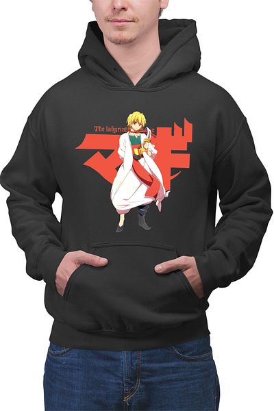 OEM Men's Hoodie Magi The Labyrinth of Magic Alibaba Orange Character Pose