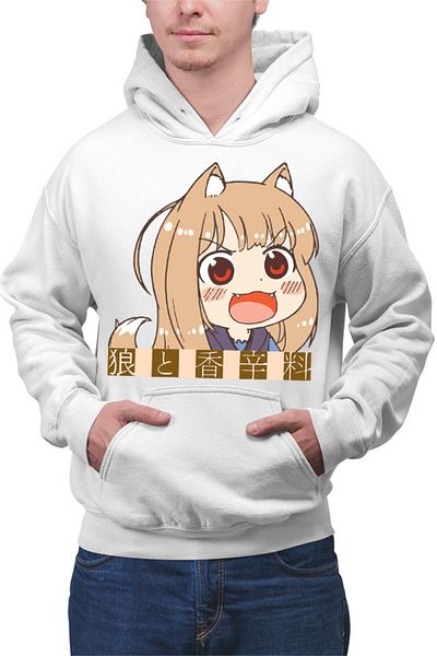 OEM Men's Hoodie Spice And Wolf Chibi Holo Supernatural