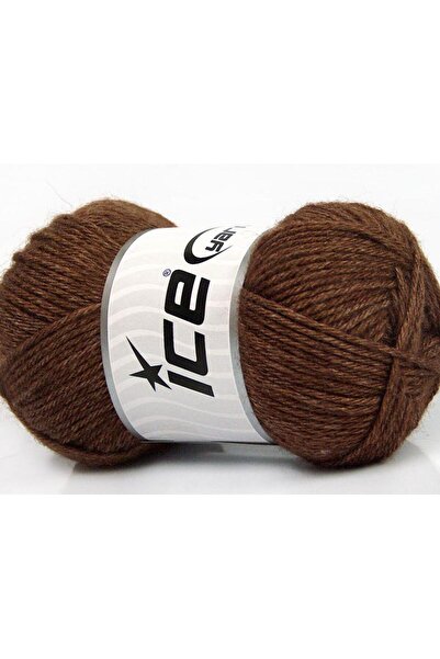 Ice yarns 4x50 جرام. حرير ميرينو دي كي، صوف ميرينو بني فاخر، ميرينو، حرير، شتوي