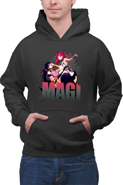 OEM Hanorac barbati Magi The Labyrinth of Magic Morgiana Judar Black Cromatics