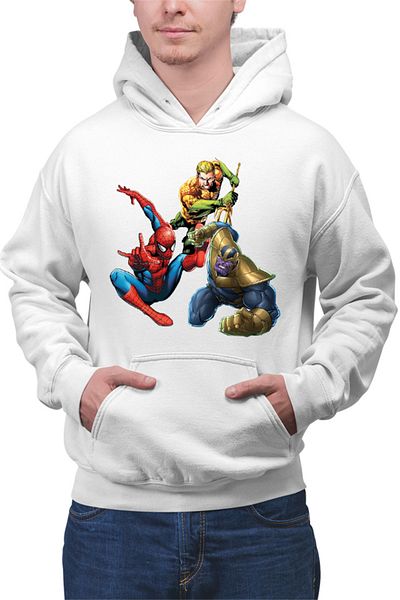 OEM Hanorac barbati Spiderman Aquaman Thanos Save Earth