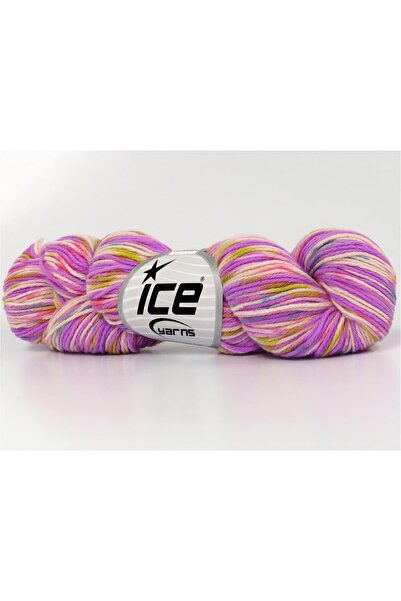Ice yarns (3 قطع 100 جرام) كشمير مصبوغ يدويًا كشمير 3 عبوات سلمون،