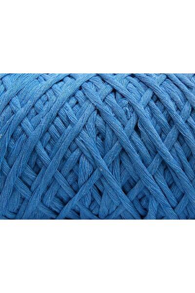 Ice yarns 2×200 جرام. خيوط قطنية سميكة طبيعية باللون الأزرق الفاتح للصيف، قطن، 100% قطن، سميكة