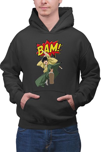 OEM Men's Hoodie Rurouni Kenshin Yahiko Boom Manga Katana