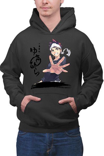 OEM Men's Hoodie Food Wars Soma Hiragana Signature Horror