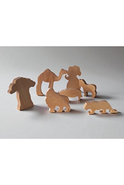 kılıç ahşap CNC & LAZER Wooden Toy Set - Wooden Animal Toy Set - Animal Figure Toy - Set Toy