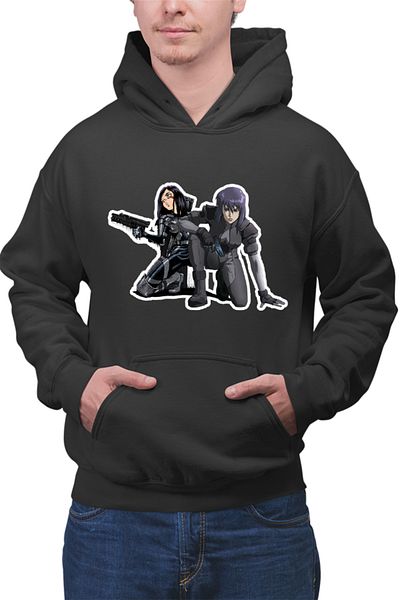 OEM Men's Hoodie Battle Angel Alita Gally Makoto Sit Otaku Cyborg
