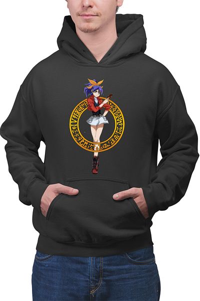 OEM Men's Hoodie Yu Gi Oh Anime Serena Magic Girl Player