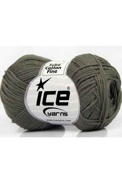 Ice yarns 8X50Gr. Tube Cotton Fine Cotton Light Khaki Summer Yarns, Cotton