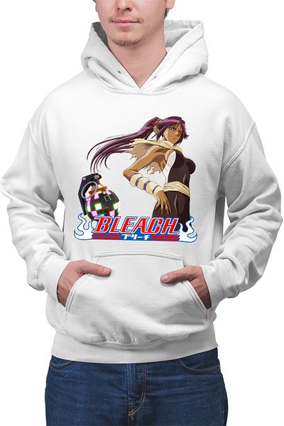 OEM Men's hoodie Bleach Yoruichi Shihouin Fortnite Magenta Bomb