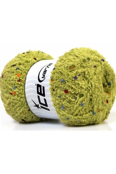 Ice yarns (4 Pcs the 100g.) Puffy Pompom Micro Fiber 4 Pack Open