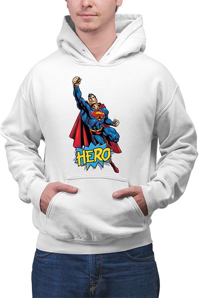 OEM Men's Hoodie Superman Hero Clark Kent Krypton Lex Luthor