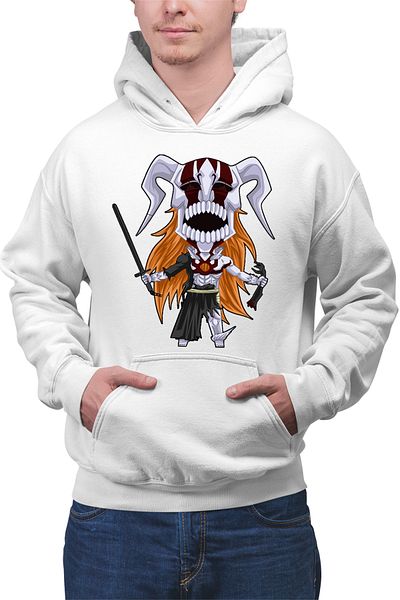 OEM Men's Hoodie Bleach Anime Monster Meme Fox Manga