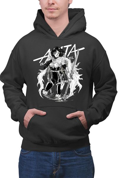 OEM Men's Hoodie Battle Angel Alita Gally Armor Fight Anime Kage