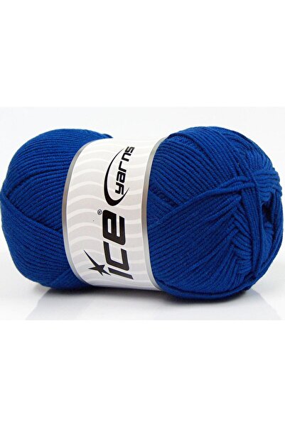 Ice yarns مجموعة من 4 خيوط من خيوط Ice Yarns LORENA (50% قطن) باللون الأزرق ا...