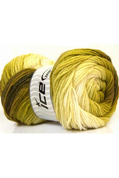 Ice yarns مجموعة من 4 × 100 جرام من خيوط Ice Yarns MAGIC LIGHT خيوط خضراء الل...