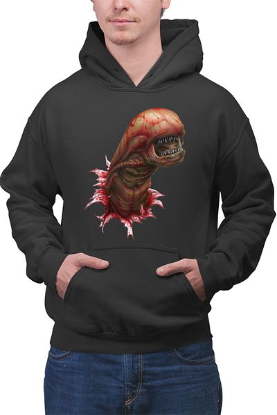 OEM Men's hoodie Predator Alien Baby Red Monster Terminator