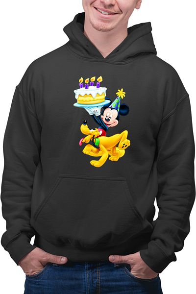 OEM Hanorac barbati Mickey Mouse Puppy Happy Birthday
