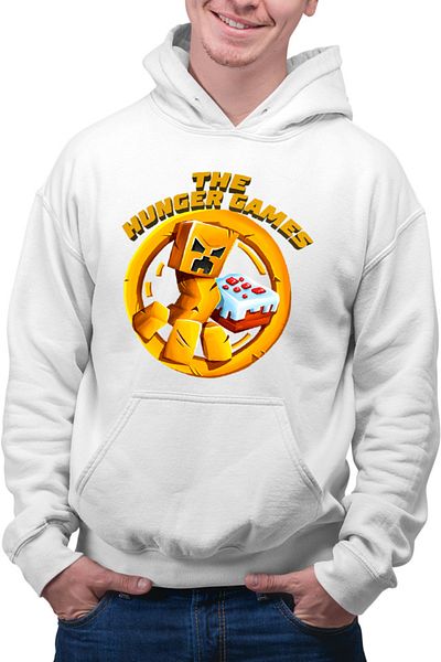 OEM Men's Hoodie The Hunger Games Minecraft Logo Cake Creeper