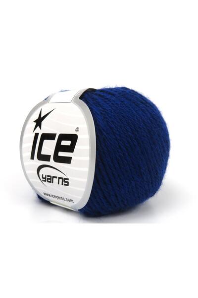 Ice yarns 8x50 جرام. خيوط ناعمة من الأكريليك، صوف أزرق داكن للشتاء، صوف، أكريليك