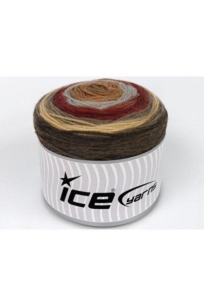 Ice yarns مجموعة من خيوط Ice Yarns CAKES DK بوزن 2 × 150 جرام، بألوان بني ورمادي