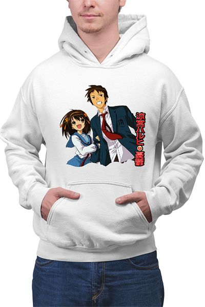 OEM Men's hoodie Haruhi Suzumiya Itsuki Random Paranormal Ghost SOS