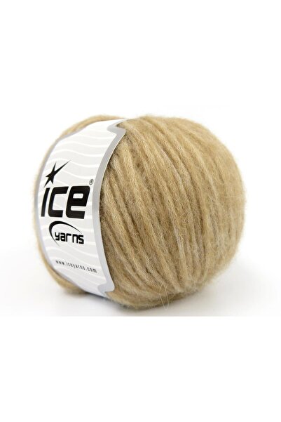 Ice yarns 4x50 جرام. خيوط بيبي ألباكا AIR، خيوط ألباكا فاخرة بلون بني فاتح، م...