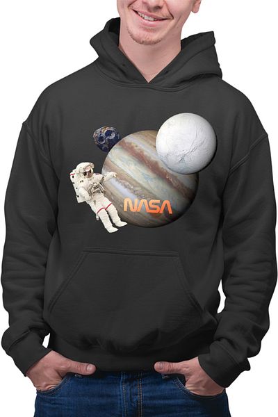OEM Men's NASA Uranus Universe Gas Planet Hoodie