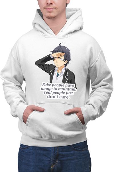 OEM Hanorac barbati OreGairu Hikigaya Hachiman Fake Otaku