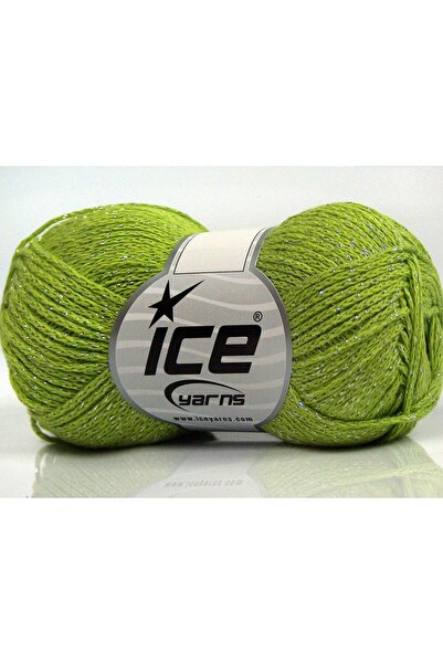 Ice yarns 8x50 جرام. قماش قطني معدني أنيق، قماش قطني لامع معدني، خيوط صيفية، ...