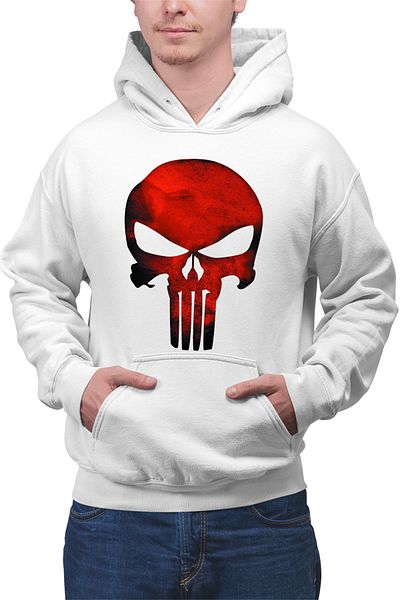 OEM Men's Hoodie Predator Punisher Skull Daredevil